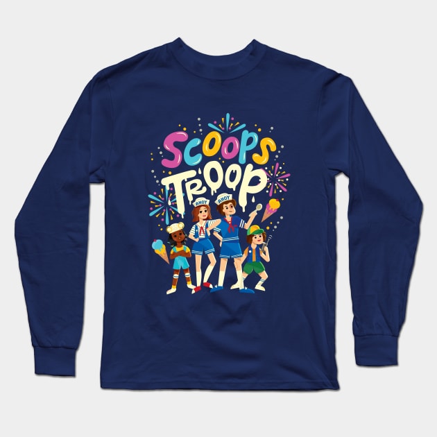 Scoops Troop Long Sleeve T-Shirt by risarodil